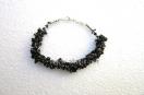 Black Tourmaline Chips-Fusewire Bracelet